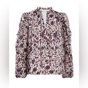 Marie Oliver Haley Blouse Ember Harvest Size Small